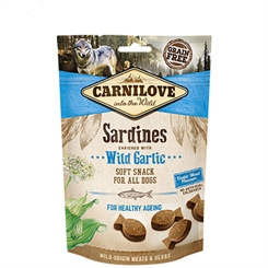 Soft snack - Sardin med ramsløg - 200g - Carnilove